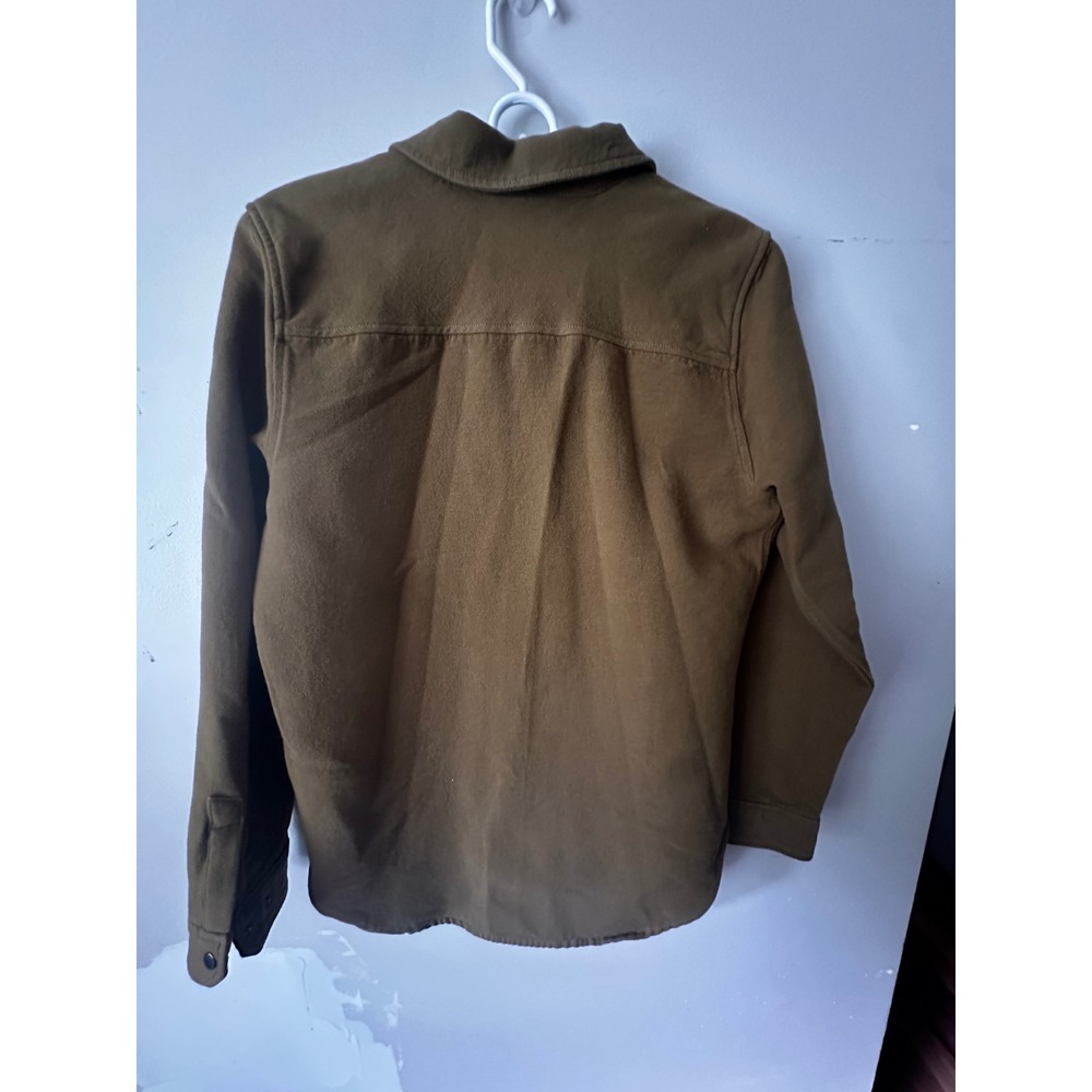 Alaskan Hardgear Duluth Trading Co Mens Small Olive Green Snap Shirt Jacket - Picture 2 of 9